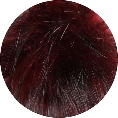 Women's knitted hat FRONTERA burgundy with silver