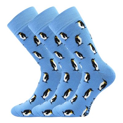 Thick terry socks FROOLOO with PENGUIN pictures