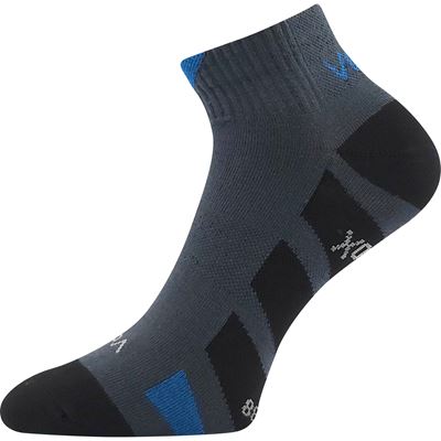 Low-cut thin socks GASTM with silver DARK GREY