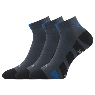 Low-cut thin socks GASTM with silver DARK GREY