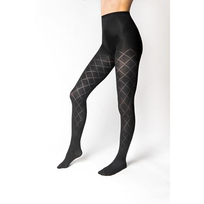 GIORGIA patterned tights NERO (black)