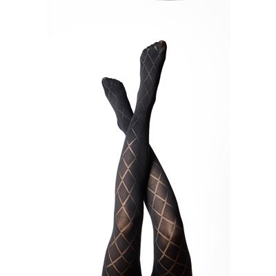 GIORGIA patterned tights NERO (black)