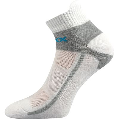 GLOWING white cotton sports socks
