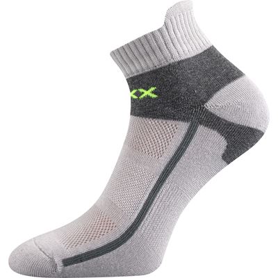 GLOWING light grey cotton sports socks