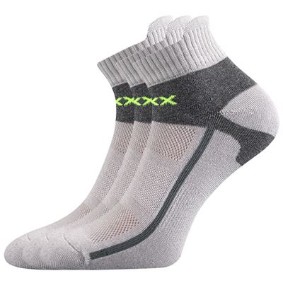 GLOWING light grey cotton sports socks