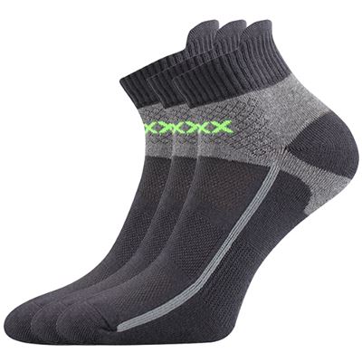 GLOWING dark grey cotton sports socks
