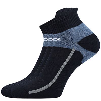 GLOWING dark blue cotton sports socks
