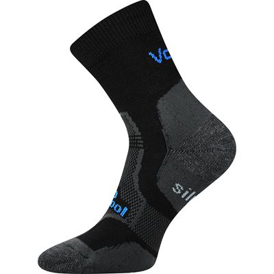 GRANIT winter wool socks with silver BLACK