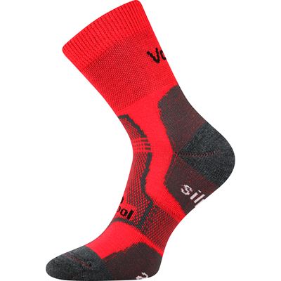 GRANIT winter woollen socks with silver RED