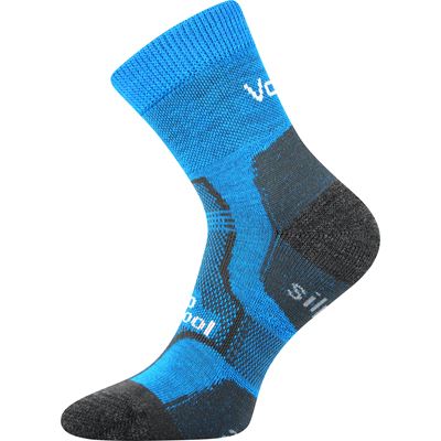 GRANIT winter wool socks with silver BLUE