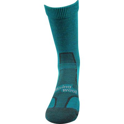 GRANIT winter woollen socks with silver BLUE-GREEN