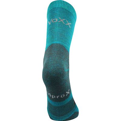 GRANIT winter woollen socks with silver BLUE-GREEN