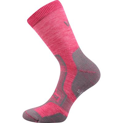 GRANIT winter wool socks with silver PINK