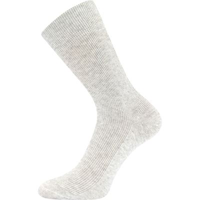 HALIK thin socks, 100% cotton, LIGHT GREY MELANGE