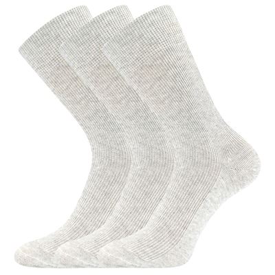 HALIK thin socks, 100% cotton, LIGHT GREY MELANGE