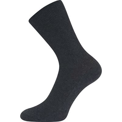 HALIK thin socks, 100% cotton, DARK GREY MELANGE
