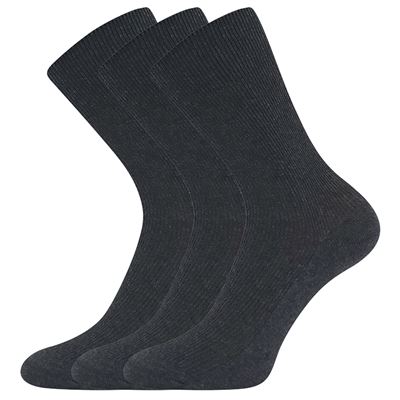 HALIK thin socks, 100% cotton, DARK GREY MELANGE
