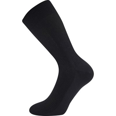 HALIK thin socks, 100% cotton, BLACK