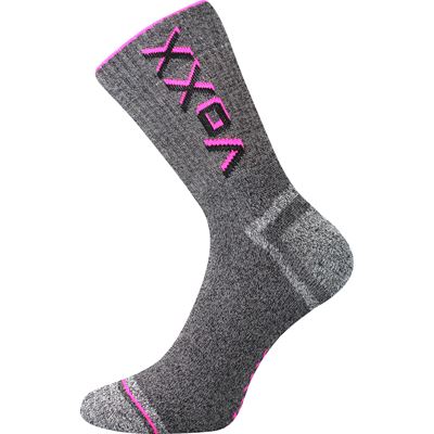 HAWK neon pink terry sports socks