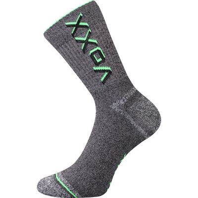 HAWK neon green terry sports socks