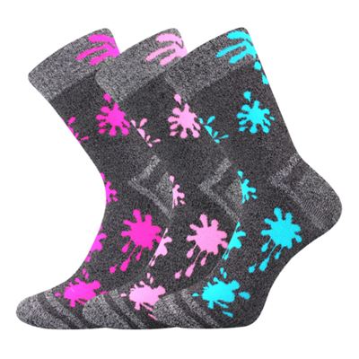 HAWKIK children's terry sports socks for girls (3 pairs)