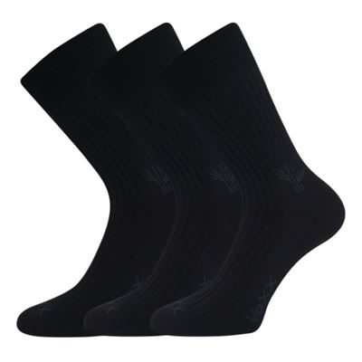 HEMPIX cotton socks with hemp, bamboo and silver ions BLACK