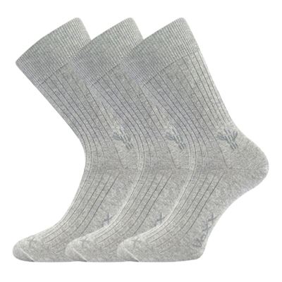 HEMPIX cotton socks with hemp, bamboo and silver ions GREY