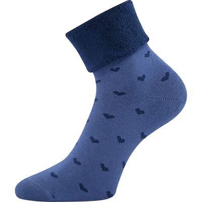 HERMÍNA women's terry socks with hearts MIX (3 pairs)