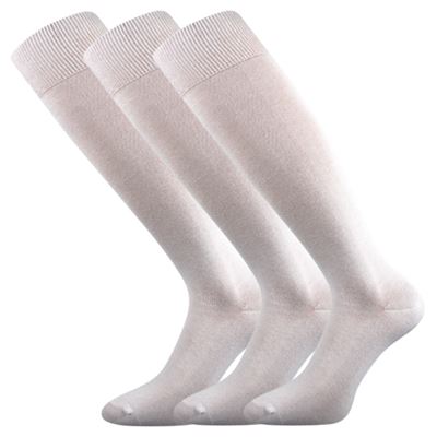 Thin single-colour knee-high socks HERTZ white