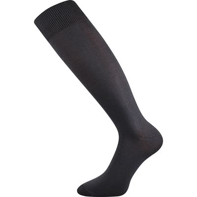 Thin single-colour knee-high socks HERTZ dark grey