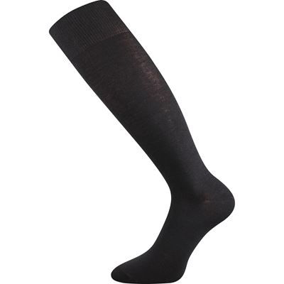 Thin single-colour knee-high socks HERTZ black