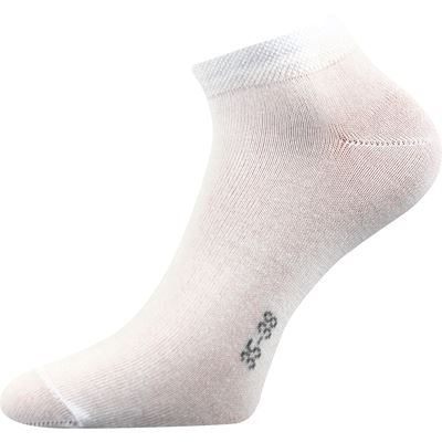 HOHO low single-colour socks, 3-pack, WHITE (3 pairs)