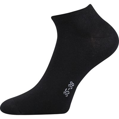 HOHO low-cut single-colour socks, 3-pack, BLACK (3 pairs)