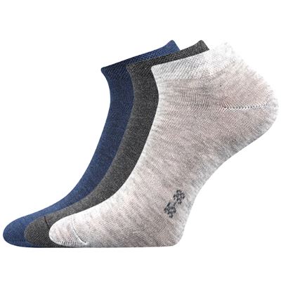 HOHO low single-colour socks, 3-pack, DARK MIX (3 pairs)