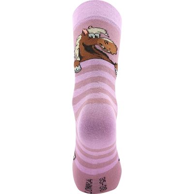 HORSIK thin girls' socks with HORSES (3 pairs)