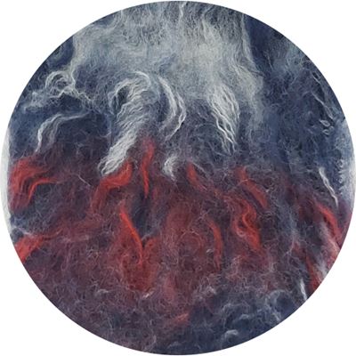 Men's thick HUGO socks with Norwegian motifs and reindeer images, dark blue