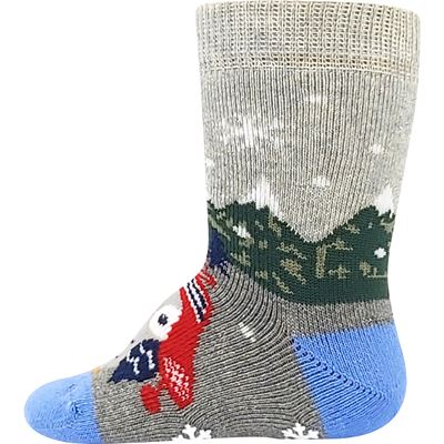 Baby terry socks HUHIK ABS blue