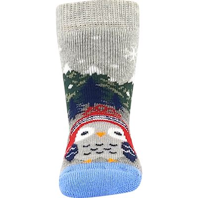 Baby terry socks HUHIK ABS blue