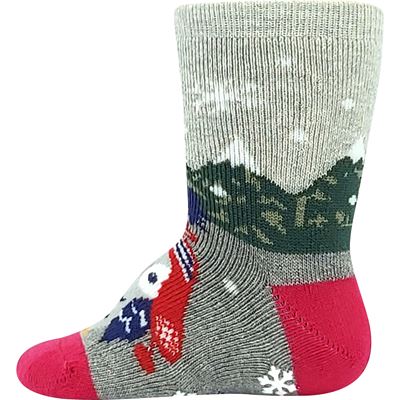 HUHIK ABS pink terry baby socks