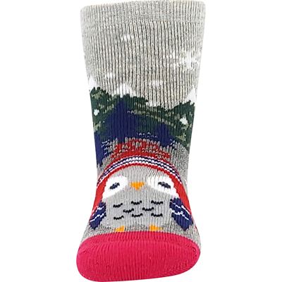 HUHIK ABS pink terry baby socks