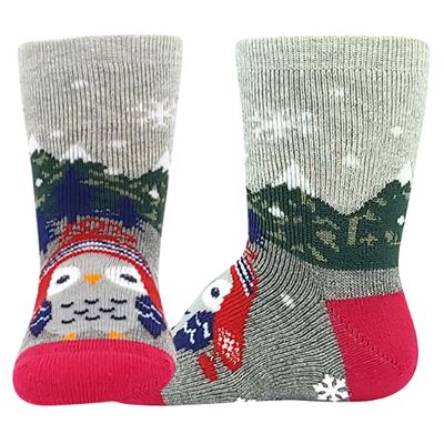 HUHIK ABS pink terry baby socks