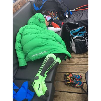 VXPRES compression knee socks with silver ions NEON GREEN