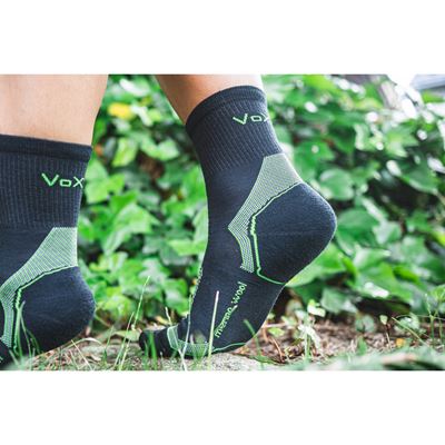 Thin socks made of merino INDY with silver ions DARK GREY
