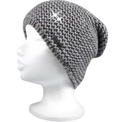 INSIGNIA women's knitted hat with sequins GREY