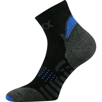 INTEGRA anatomically shaped sports socks with silver ions BLACK WITH BLUE