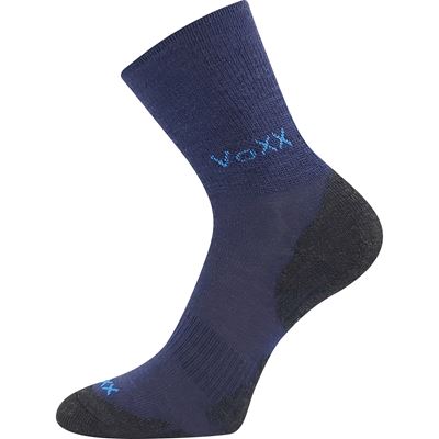 IRIZARIK children's winter wool socks with silver DARK BLUE
