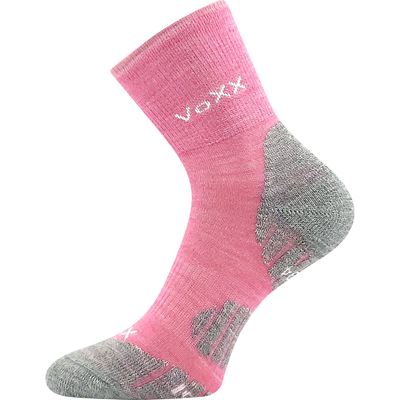 IRIZARIK children's winter wool socks with silver PINK
