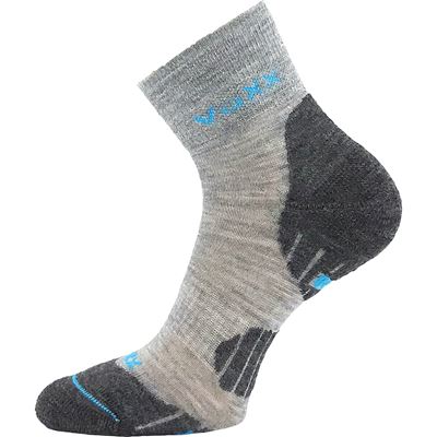 IRIZARIK II children's winter wool socks with silver LIGHT GREY