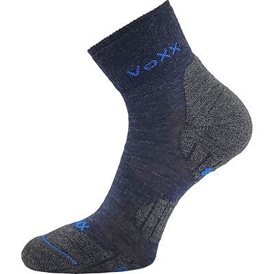 IRIZARIK II children's winter wool socks with silver DARK BLUE