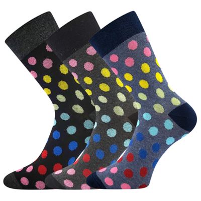 Women's thin socks IVANA 60 summer MIX DARK (3 pairs)